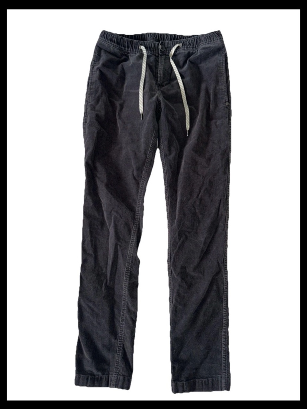 Vuori Optimist Pants Men's Small Gray Corduroy Performance Comfort Casual